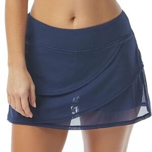 NWT Coco Reef Summertime Navy Mini Swimsuit Skirt Size Small